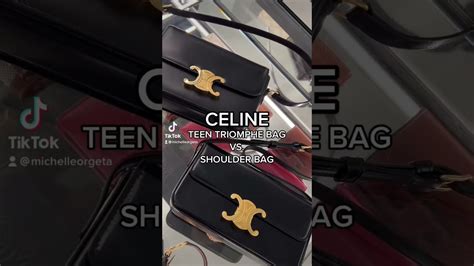 celine triomphe bag size comparison